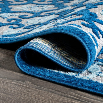 Gallia Tile Trellis High-low Indoor/outdoor Area Rug